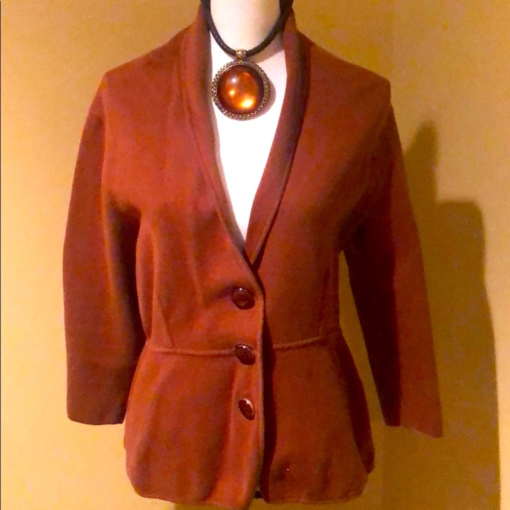 Alfani sweater with matching necklace and earrings